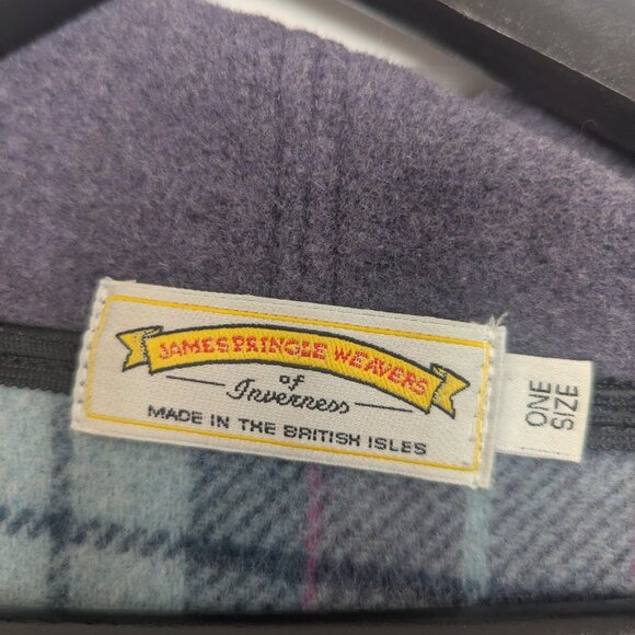 O/S Vintage Cape - James Pringle Weavers of Inverness, 100% wool and reversible - Picture 4 of 5